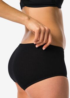 Hema Damesslips katoen - 2 stuks zwart (zwart) - 40