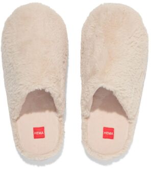 Hema Damessloffen imitatiebont beige beige (beige) - 39/40