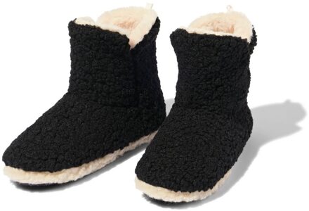 Hema Damessloffen teddy zwart zwart (zwart) - 39/40