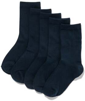 Hema Damessokken - 5 paar donkerblauw (donkerblauw)
