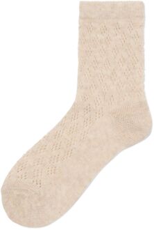 Hema Damessokken ajour beige (beige) - 35/38