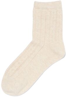 Hema Damessokken ajour beige (beige) - 39/42