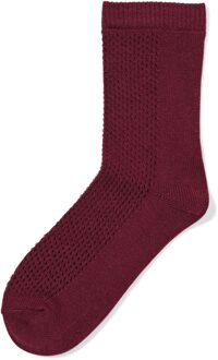 Hema Damessokken ajour donkerrood (donkerrood) - 39/42