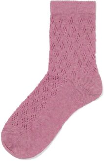 Hema Damessokken ajour lichtpaars (lichtpaars) - 35/38