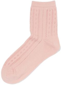 Hema Damessokken ajour oudroze (oudroze) - 39/42