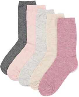 Hema Damessokken melange - 5 paar lichtpaars (lichtpaars)