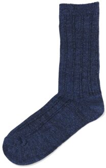 Hema Damessokken rib donkerblauw (donkerblauw) - 39/42
