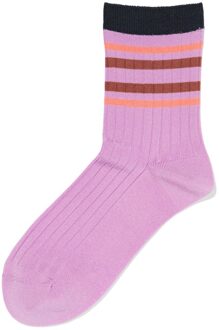 Hema Damessokken rib strepen lila (lila) - 35/38