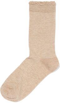 Hema Damessokken rib zand (zand) - 35/38