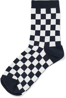Hema Damessokken ruiten blauw (blauw) - 35/38