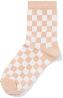 Hema Damessokken ruiten zand (zand) - 39/42