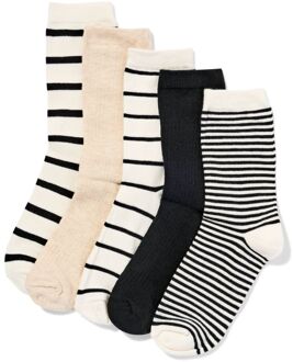 Hema Damessokken strepen - 5 paar beige (beige) - 39/42