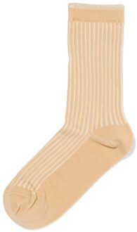 Hema Damessokken strepen zand (zand) - 35/38