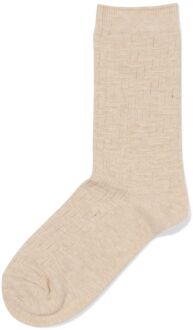 Hema Damessokken structuur beige (beige) - 39/42