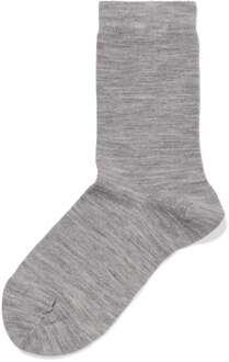 Hema Damessokken wol grijsmelange (grijsmelange)