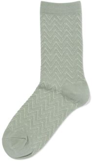 Hema Damessokken zigzag glitter mintgroen (mintgroen) - 39/42