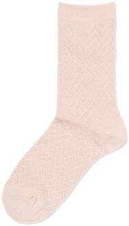 Hema Damessokken zigzag glitter oudroze (oudroze) - 39/42