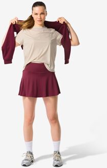 Hema Damessportrokje donkerrood (donkerrood) - XL