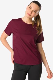 Hema Damessportshirt donkerrood (donkerrood) - S