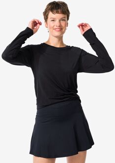 Hema Damessportshirt naadloos zwart (zwart) - M