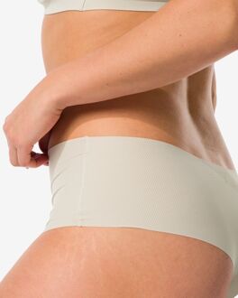 Hema Damesstring hoge taille micro rib ultimate comfort gebroken wit (gebroken wit) - S