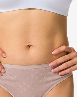 Hema Damesstring katoen - 2 stuks lichtbruin (lichtbruin) - M