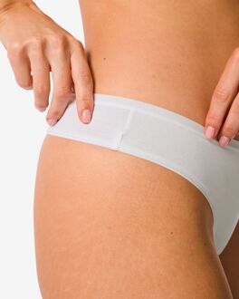 Hema Damesstring katoen - 2 stuks wit (wit) - M