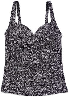 Hema Damestankinitop Demy shaping fit stippen zwart/wit (zwart/wit) - M