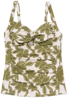 Hema Damestankinitop Demy shaping fit structuur groen (groen) - L