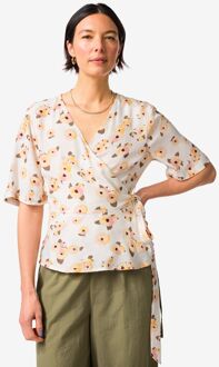 Hema Damestop Delilah bloemen wit (wit) - S