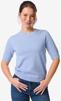 Hema Damestrui Fally fijngebreid lichtblauw (lichtblauw) - XL