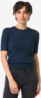 Hema Damestrui Fally kabel donkerblauw (donkerblauw) - L