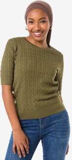 Hema Damestrui Fally kabel olijf (olijf) - L