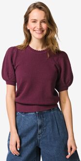 Hema Damestrui Franka structuur bordeauxrood (bordeauxrood) - XL