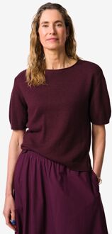 Hema Damestrui Gael fijngebreid bordeauxrood (bordeauxrood) - XL