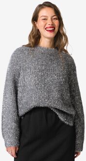 Hema Damestrui gebreid Floor glitter zilver (zilver) - S