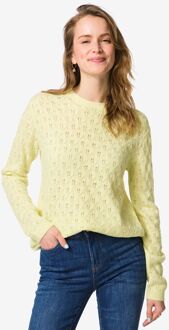 Hema Damestrui Golda ajour geel (geel) - XL