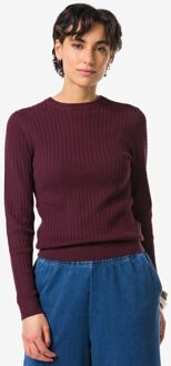 Hema Damestrui Livia kabel bordeauxrood (bordeauxrood) - XL