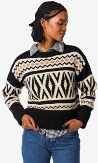 Hema Damestrui Oona grafisch zwart (zwart) - XL