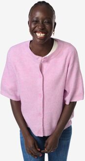 Hema Damesvest Grace fijngebreid roze (roze) - XL