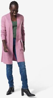 Hema Damesvest Lana fijngebreid paars (paars) - XL