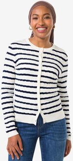 Hema Damesvest Louisa kabel wit (wit) - XL