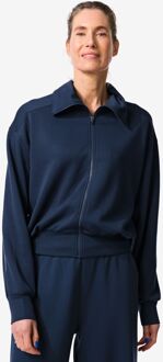 Hema Damesvest lounge donkerblauw (donkerblauw) - XL