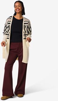 Hema Damesvest Oona grafisch gebroken wit (gebroken wit) - XL