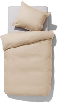 Hema Dekbedovertrek 140x200/220cm hotel katoen percal zand (zand)