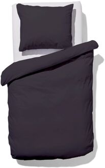 Hema Dekbedovertrek 140x200/220cm zacht katoen donkergrijs (donkergrijs)
