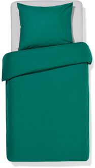 Hema Dekbedovertrek 140x200/220cm zacht katoen donkergroen (middengroen)