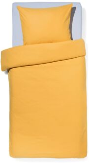 Hema Dekbedovertrek 140x200/220cm zacht katoen geel (geel)