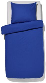Hema Dekbedovertrek 140x200/220cm zacht katoen kobaltblauw (kobaltblauw)