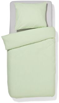 Hema Dekbedovertrek 140x200/220cm zacht katoen lichtgroen (lichtgroen)